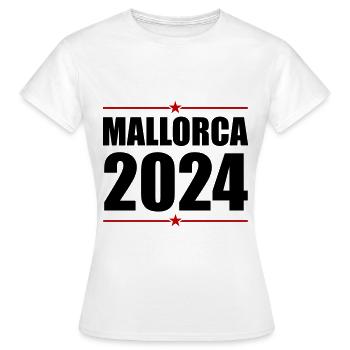 Jours fériés à Majorque 2024 - T-shirt Femme - blanc - Devant - AI Model Female 172 dark (172cm)