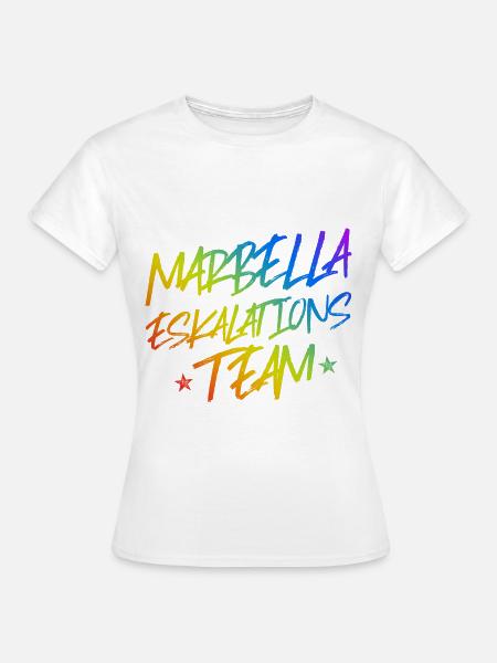 Marbella Eskalation - Frauen T-Shirt - Weiß