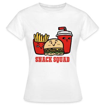 Snack Squad - T-shirt Femme - blanc - Devant - AI Model Female 172 dark (172cm)
