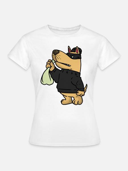 Dog Robber , Hunde Räuber - Frauen T-Shirt - Weiß