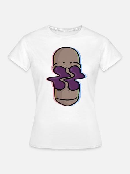 Psychedelic Alien - Frauen T-Shirt - Weiß