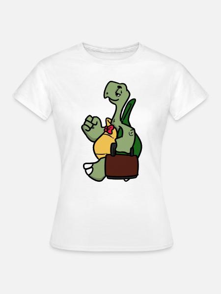 Worker Turtle - Frauen T-Shirt - Weiß