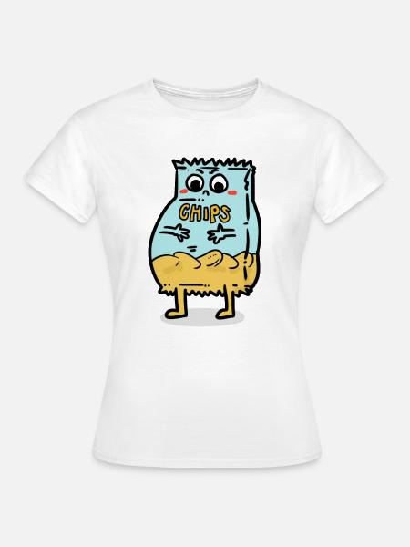 Fatboy Chips - Frauen T-Shirt - Weiß