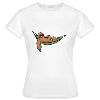 hamac et paresse hamac et paresse - T-shirt Femme - blanc - Devant - AI Model Female 172 dark (172cm)