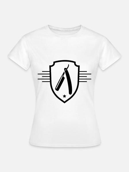 Barber Rasierklinge - Frauen T-Shirt - Weiß