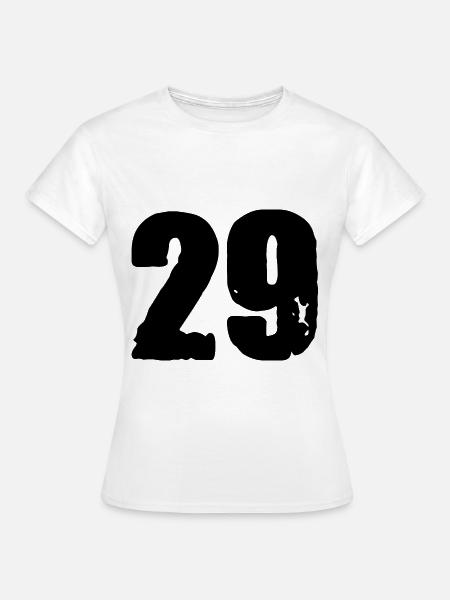 29 Zahl Trikot - Frauen T-Shirt - Weiß
