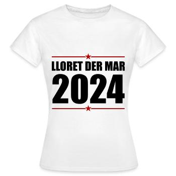 Jours fériés Lloret De Mar 2024 - T-shirt Femme - blanc - Devant - AI Model Female 172 dark (172cm)