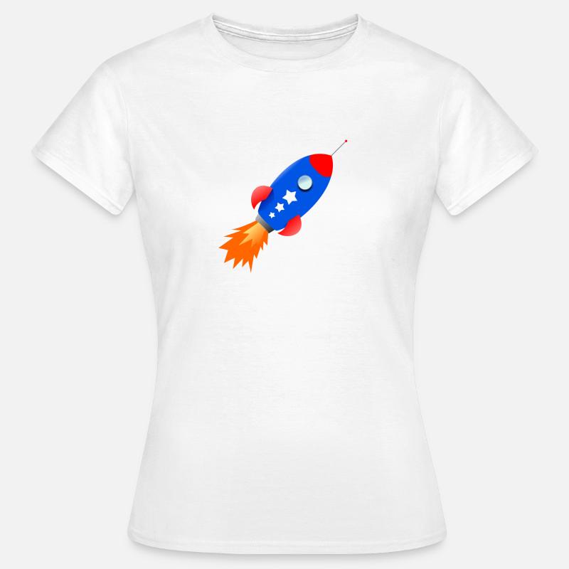 Blue rocket - Women's T-Shirt - white