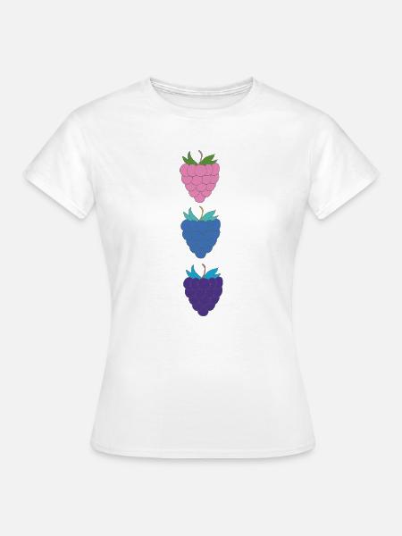 himbeeren dreifarbig - Frauen T-Shirt - Weiß