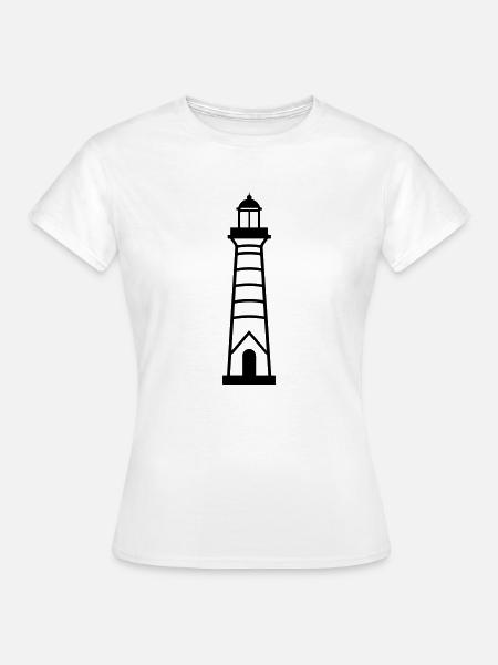 Leuchtturm - Frauen T-Shirt - Weiß