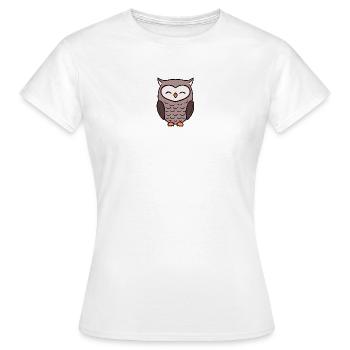 Hiboux hiboux - T-shirt Femme - blanc - Devant - AI Model Female 172 dark (172cm)