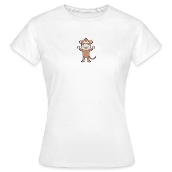 Monkey Monkeys - Women's T-Shirt - white - Front - AI Model Female 172 dark (172cm)
