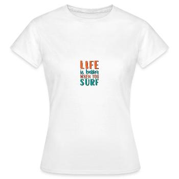 Wassersport - Frauen T-Shirt - Weiß - Vorne - AI Model Female 172 dark (172cm)