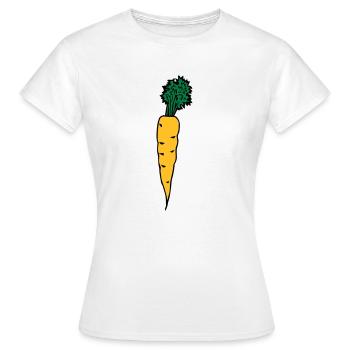 carrot - T-shirt Femme - blanc - Devant - AI Model Female 172 dark (172cm)