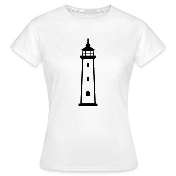 Phare - T-shirt Femme - blanc - Devant - AI Model Female 172 dark (172cm)