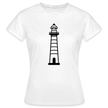 Phare - T-shirt Femme - blanc - Devant - AI Model Female 172 dark (172cm)