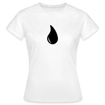 Gouttes - T-shirt Femme - blanc - Devant - AI Model Female 172 dark (172cm)