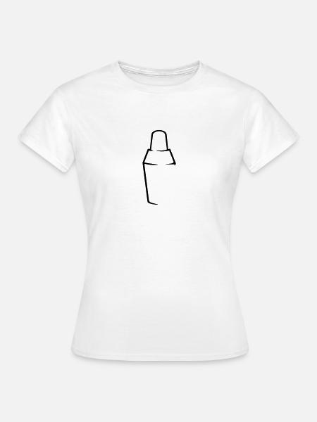 Cocktail Shaker (a 1c) - Frauen T-Shirt - Weiß