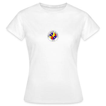 SHA Logo (Original) - Women's T-Shirt - white - Front - AI Model Female 172 dark (172cm)