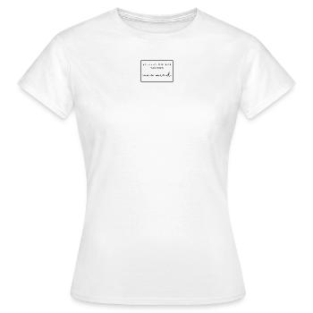 schauen wir mal was wird - was wird - Frauen T-Shirt - Weiß - Vorne - AI Model Female 172 dark (172cm)