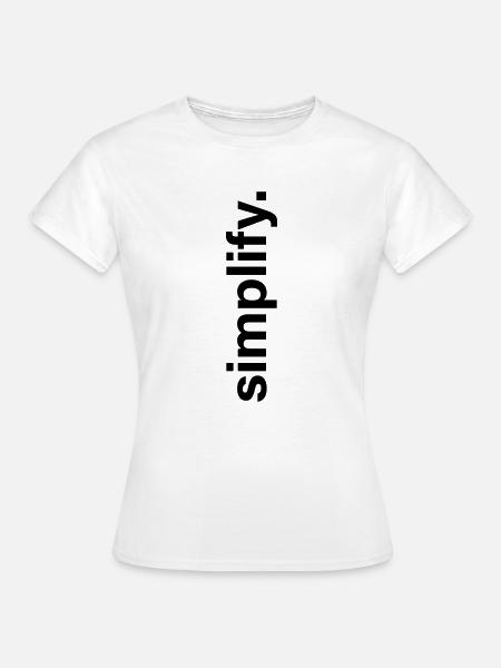 simplify - Frauen T-Shirt - Weiß