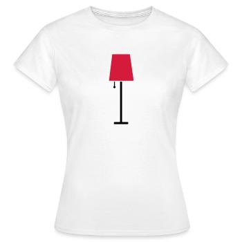 Lampe - T-shirt Femme - blanc - Devant - AI Model Female 172 dark (172cm)