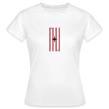 Étoile rouge - T-shirt Femme - blanc - Devant - AI Model Female 172 dark (172cm)