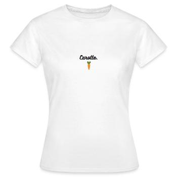 Karotte - Frauen T-Shirt - Weiß - Vorne - AI Model Female 172 dark (172cm)