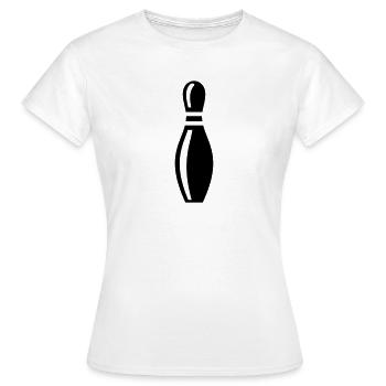 Pin - Frauen T-Shirt - Weiß - Vorne - AI Model Female 172 dark (172cm)