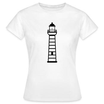 Phare - T-shirt Femme - blanc - Devant - AI Model Female 172 dark (172cm)