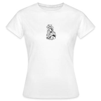 Madonna mit Kind - Frauen T-Shirt - Weiß - Vorne - AI Model Female 172 dark (172cm)