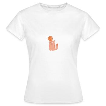 Ballsport - Frauen T-Shirt - Weiß - Vorne - AI Model Female 172 dark (172cm)
