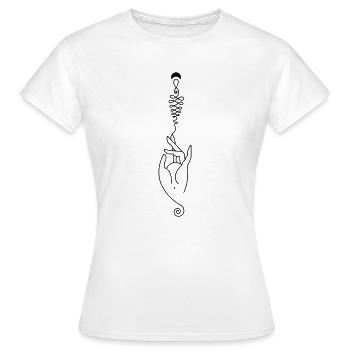 Creative Energy – Spiritual Creativity - Women's T-Shirt - white - Front - AI Model Female 172 dark (172cm)