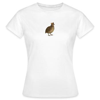 Râle des genêts - T-shirt Femme - blanc - Devant - AI Model Female 172 dark (172cm)