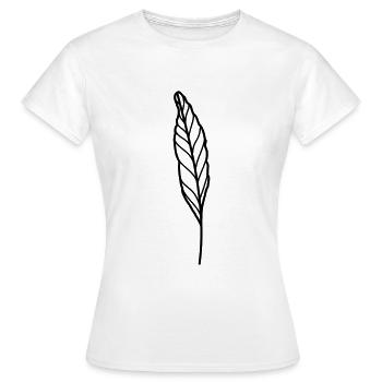 leaf - Women's T-Shirt - white - Front - AI Model Female 172 dark (172cm)
