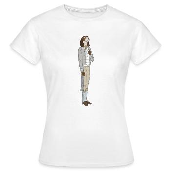 Un chien noble - T-shirt Femme - blanc - Devant - AI Model Female 172 dark (172cm)