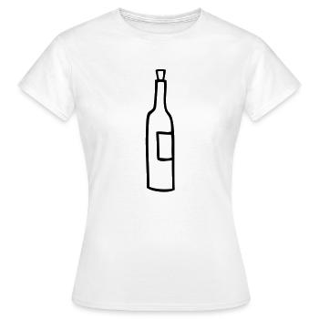flasche leer - Frauen T-Shirt - Weiß - Vorne - AI Model Female 172 dark (172cm)