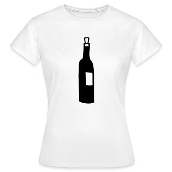 flasche voll - Frauen T-Shirt - Weiß - Vorne - AI Model Female 172 dark (172cm)