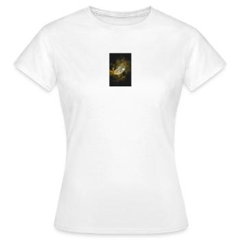 Blatt-Wassertropfen - Frauen T-Shirt - Weiß - Vorne - AI Model Female 172 dark (172cm)
