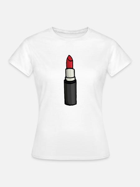 Lippenstift - Frauen T-Shirt - Weiß