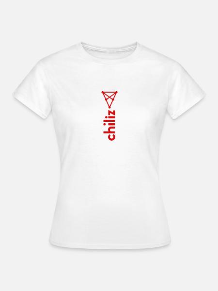 Chiliz Vertical - Frauen T-Shirt - Weiß
