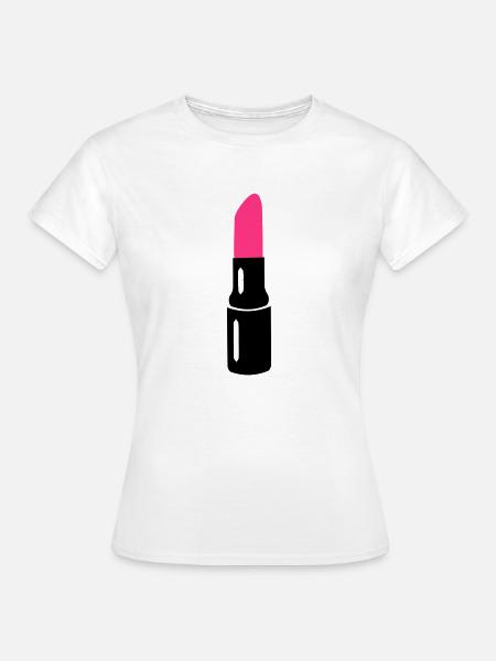 lipstick - Frauen T-Shirt - Weiß