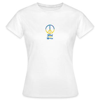 Stand with Ukraine - Women's T-Shirt - white - Front - AI Model Female 172 dark (172cm)