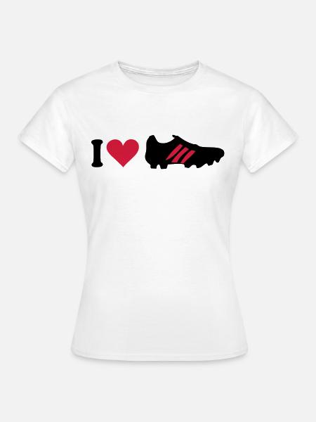 Fußball - Frauen T-Shirt - Weiß