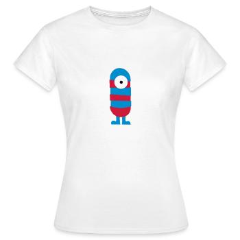 monstre - T-shirt Femme - blanc - Devant - AI Model Female 172 dark (172cm)