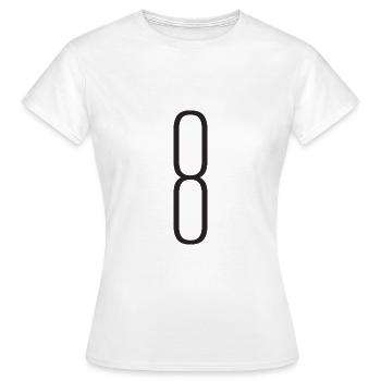 8 - T-shirt Femme - blanc - Devant - AI Model Female 172 dark (172cm)