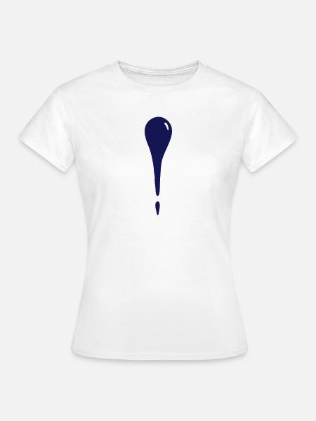 Wassertropfen - Träne - Frauen T-Shirt - Weiß