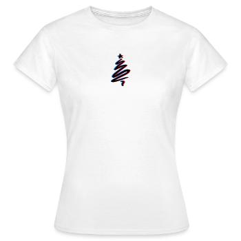 Sapin ombré - T-shirt Femme - blanc - Devant - AI Model Female 172 dark (172cm)