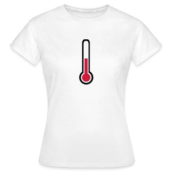 Thermometer - Frauen T-Shirt - Weiß - Vorne - AI Model Female 172 dark (172cm)