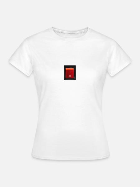 on-off switch - Frauen T-Shirt - Weiß